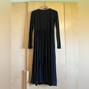 Hatch Black Long-Sleeve Maxi Dress